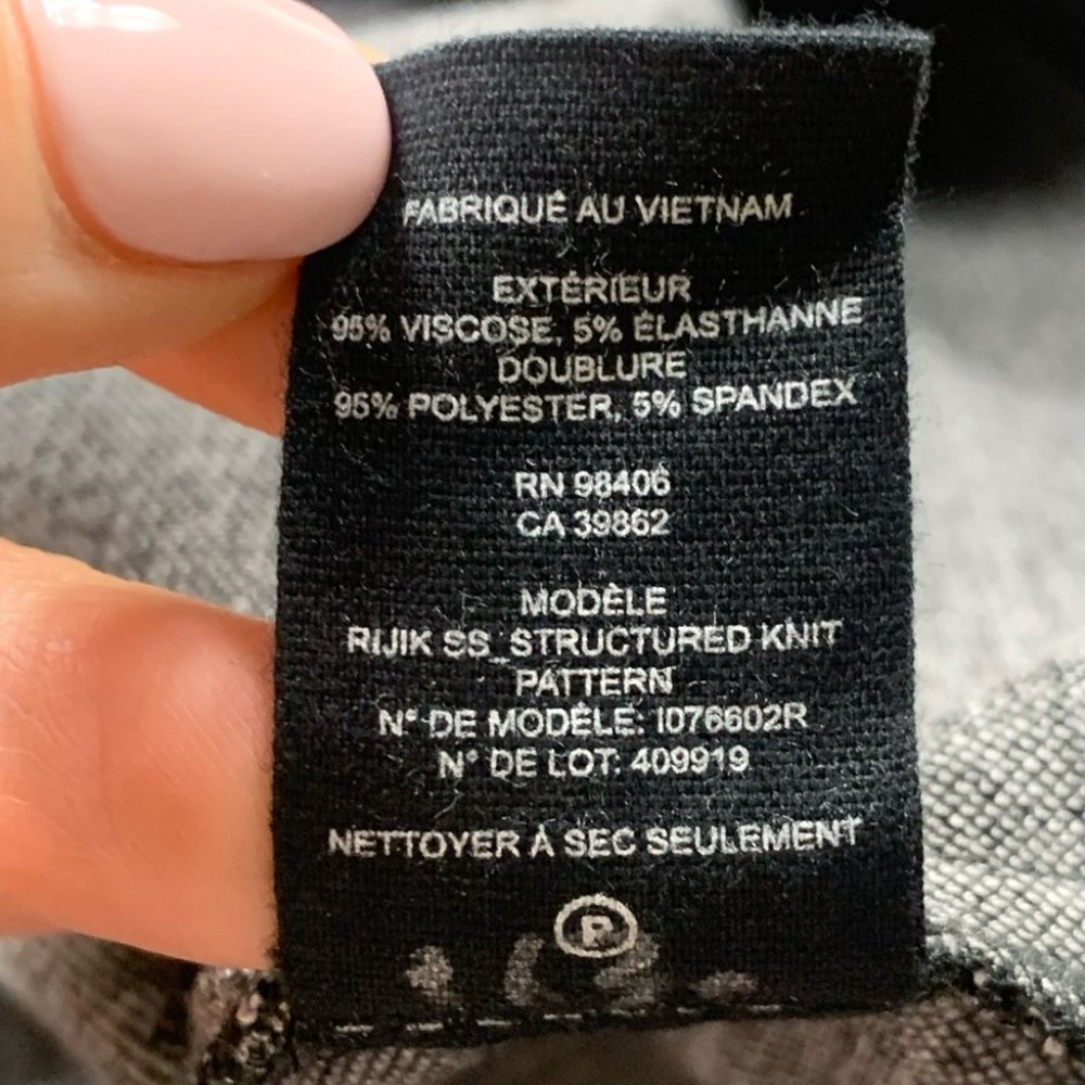 Theory Rijik Structured Knit Pattern Shift Dress - image 8